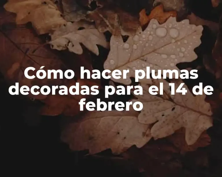 Cómo hacer plumas decoradas para el 14 de febrero
