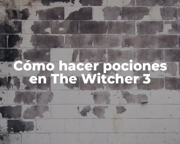 Cómo hacer pociones en The Witcher 3