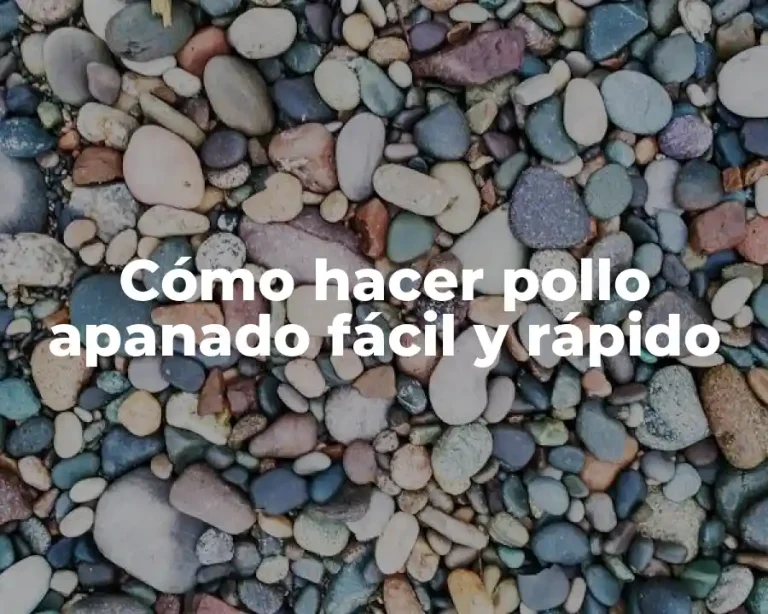 Cómo hacer pollo apanado fácil y rápido