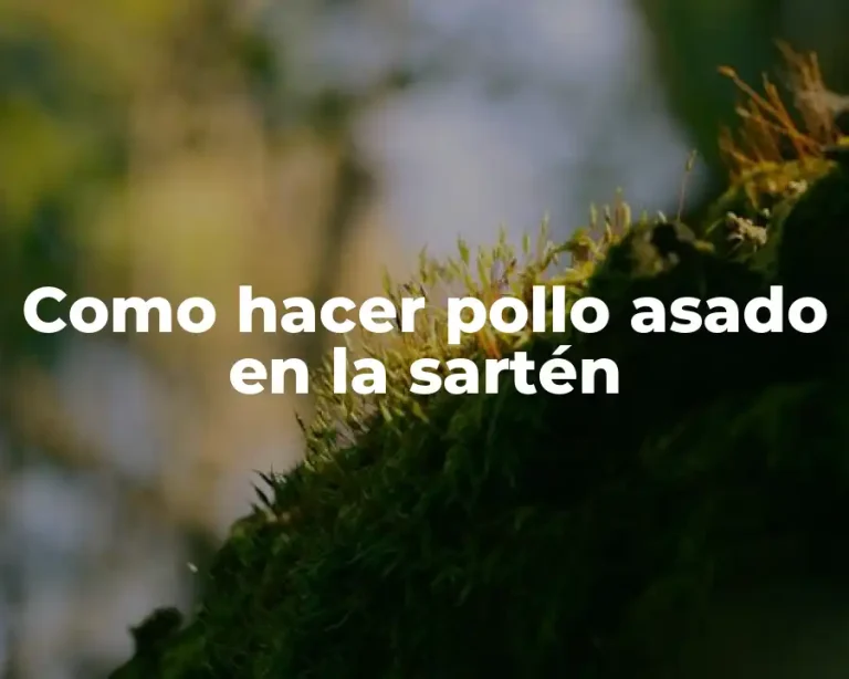 Como hacer pollo asado en la sartén