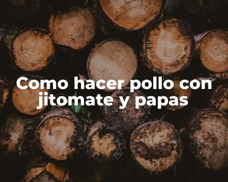 Como hacer pollo con jitomate y papas