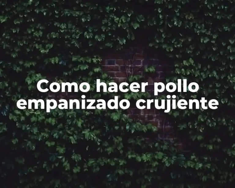 Como hacer pollo empanizado crujiente