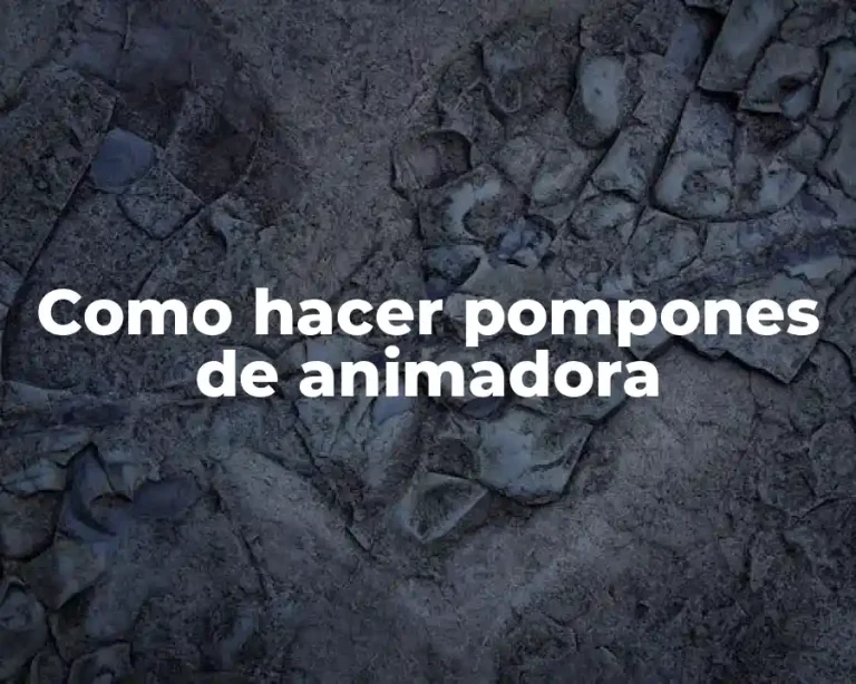 Como hacer pompones de animadora