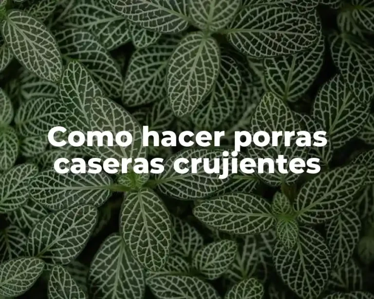 Como hacer porras caseras crujientes