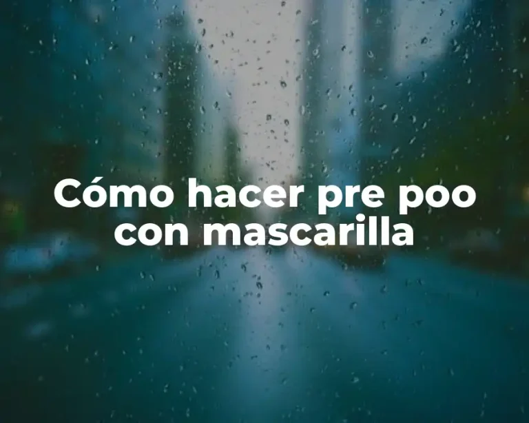 Cómo hacer pre poo con mascarilla