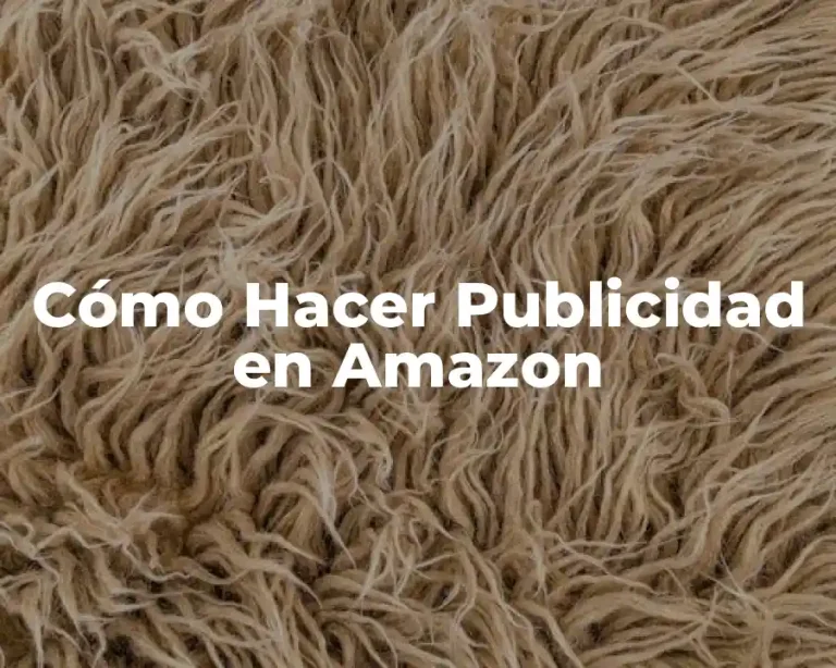 Cómo Hacer Publicidad en Amazon