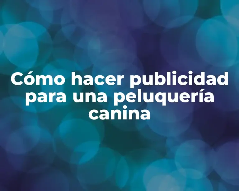 Cómo hacer publicidad para una peluquería canina