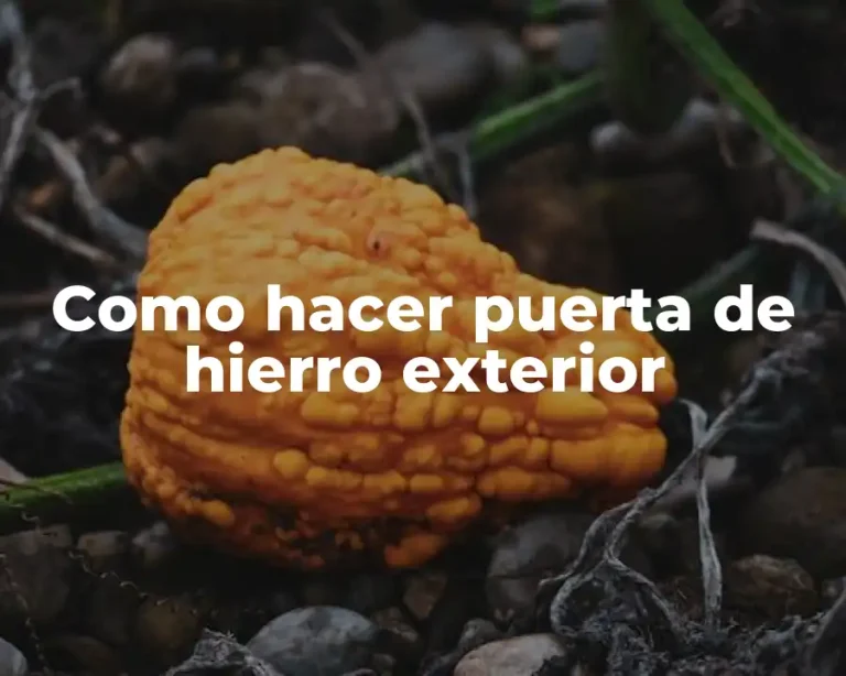 Como hacer puerta de hierro exterior