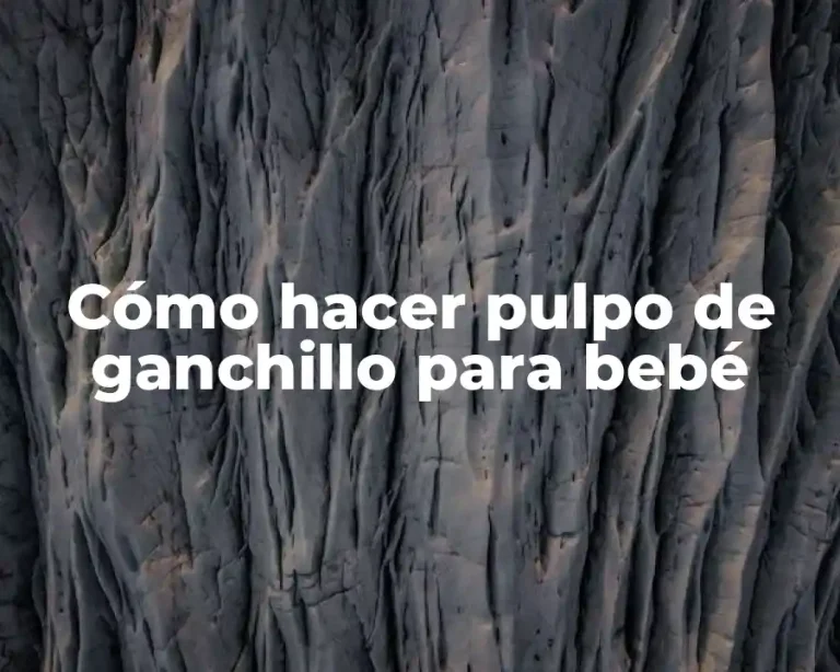 Cómo hacer pulpo de ganchillo para bebé