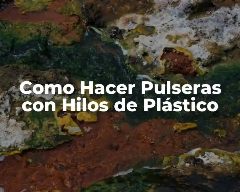 Como Hacer Pulseras con Hilos de Plástico