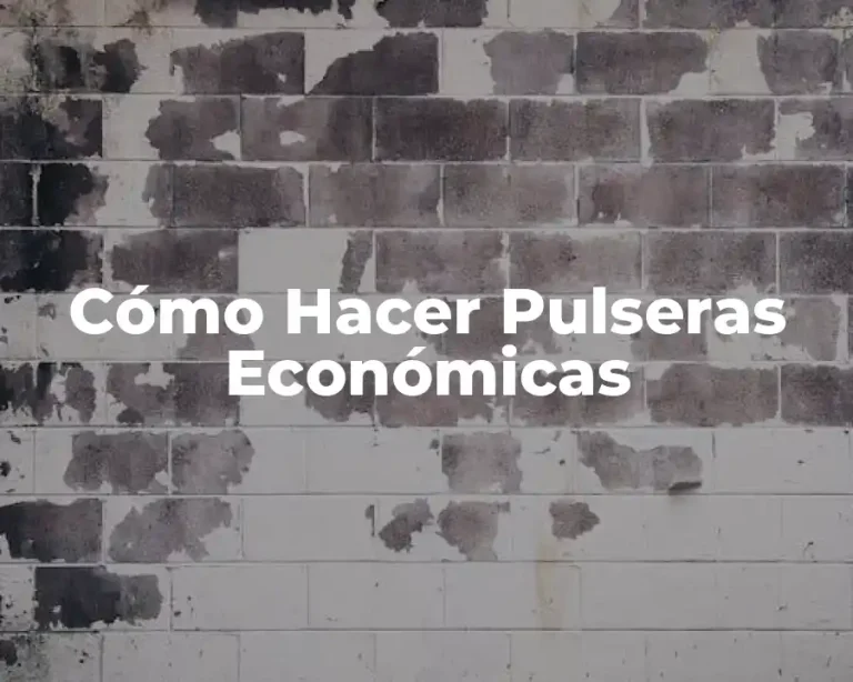 Cómo Hacer Pulseras Económicas