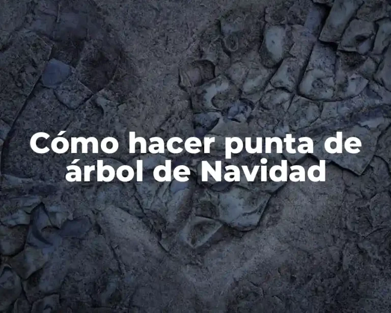 Cómo hacer punta de árbol de Navidad