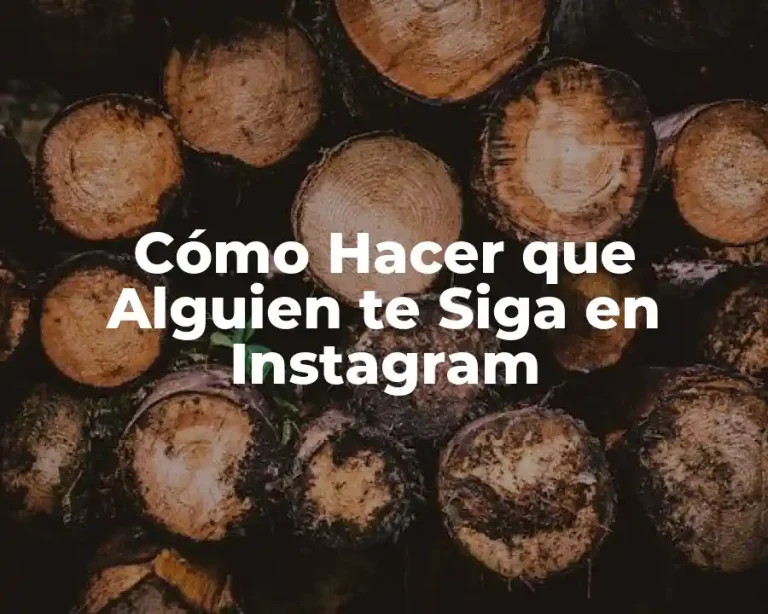 Cómo Hacer que Alguien te Siga en Instagram