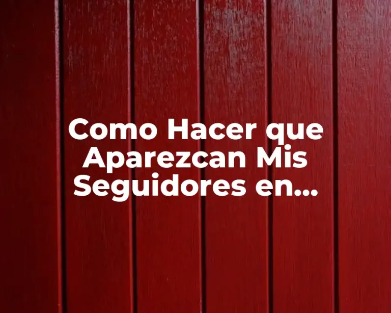 Como Hacer que Aparezcan Mis Seguidores en Facebook