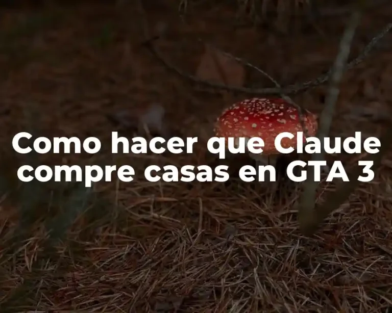 Como hacer que Claude compre casas en GTA 3