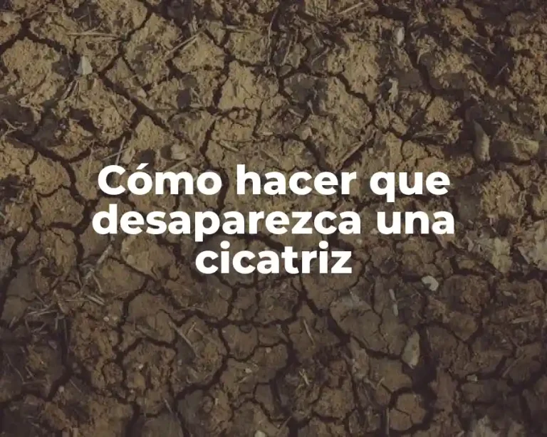 Cómo hacer que desaparezca una cicatriz