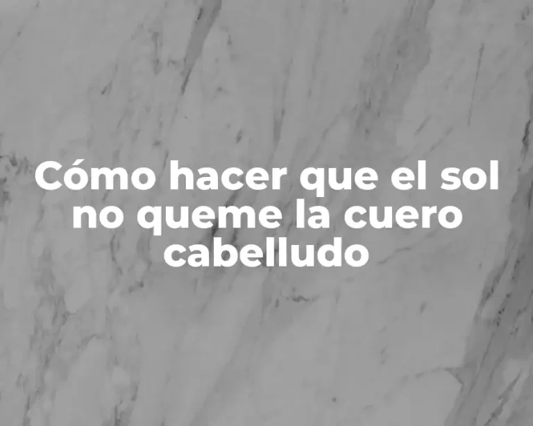 Cómo hacer que el sol no queme la cuero cabelludo