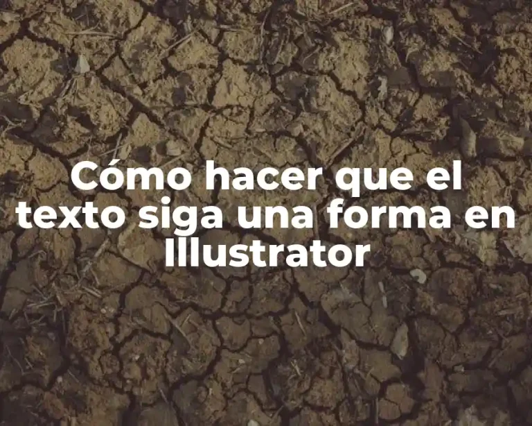 Cómo hacer que el texto siga una forma en Illustrator