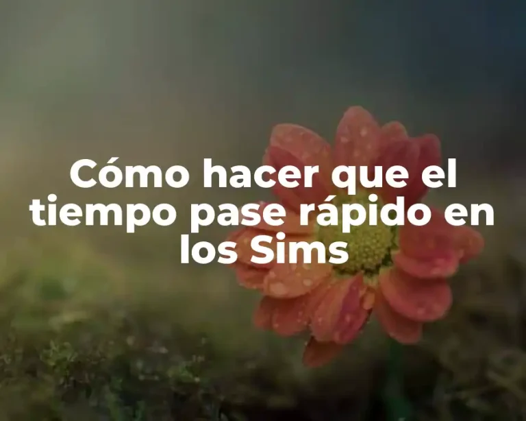 Cómo hacer que el tiempo pase rápido en los Sims