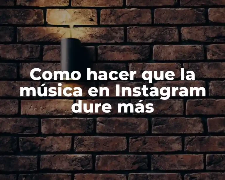 Como hacer que la música en Instagram dure más