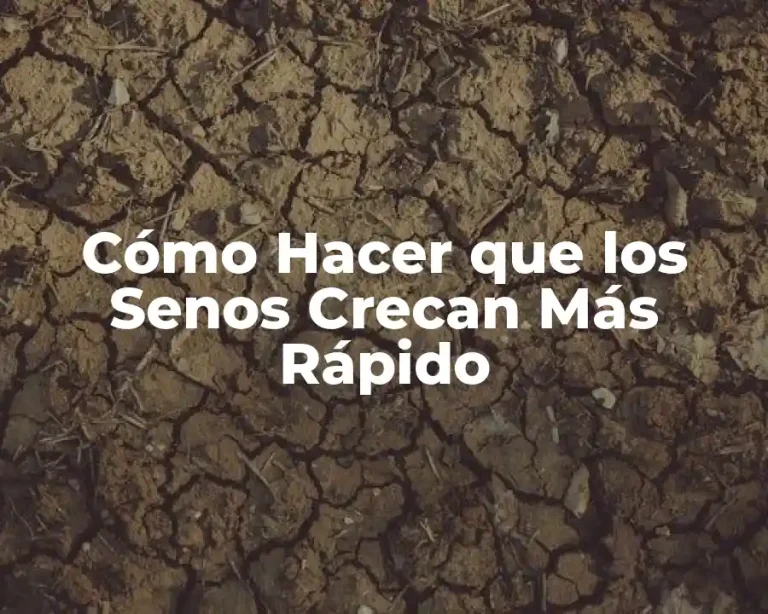 Cómo Hacer que los Senos Crecan Más Rápido