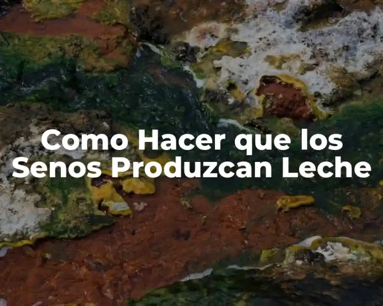 Como Hacer que los Senos Produzcan Leche