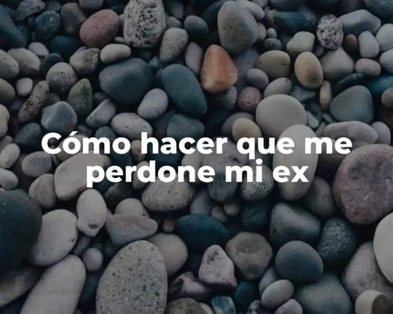 Cómo hacer que me perdone mi ex