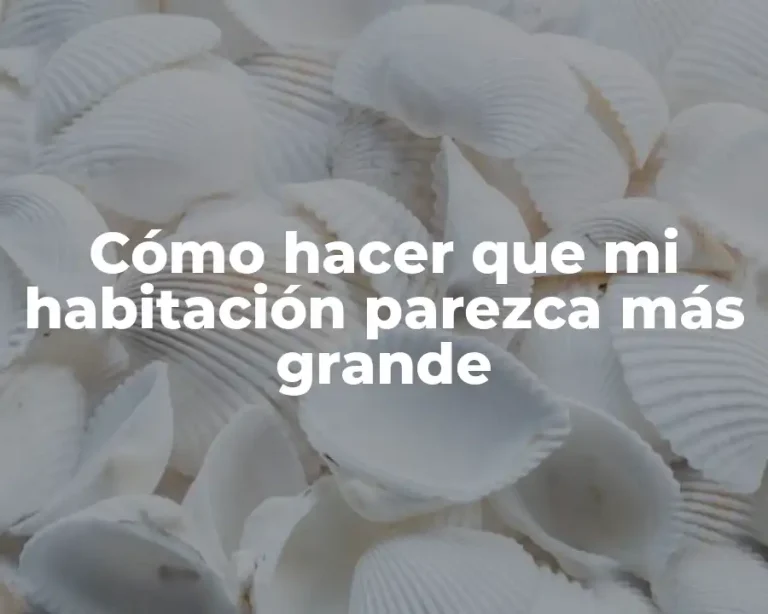 Cómo hacer que mi habitación parezca más grande