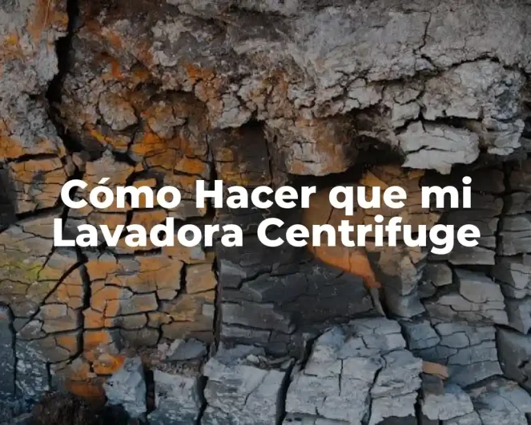 Cómo Hacer que mi Lavadora Centrifuge