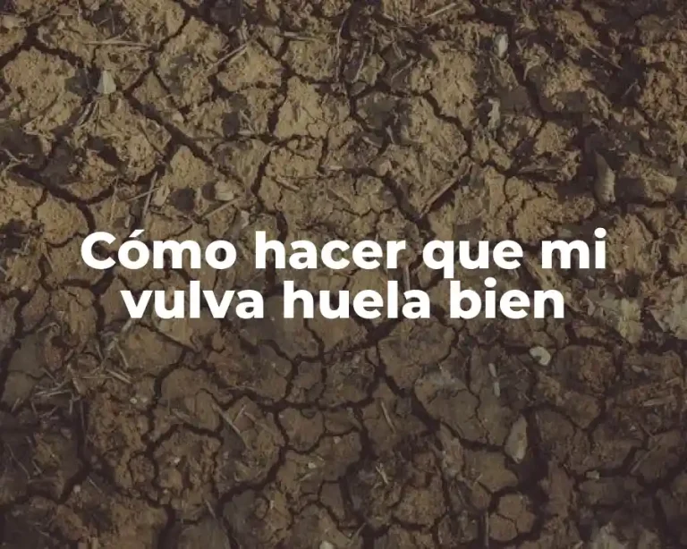 Cómo hacer que mi vulva huela bien