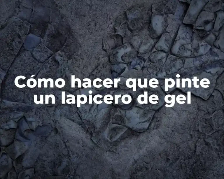 Cómo hacer que pinte un lapicero de gel