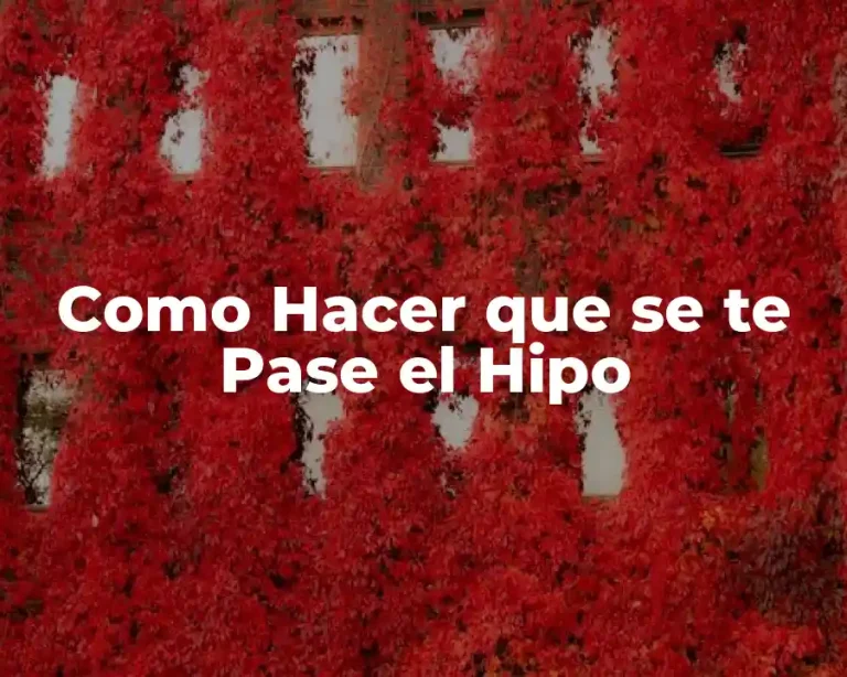 Como Hacer que se te Pase el Hipo