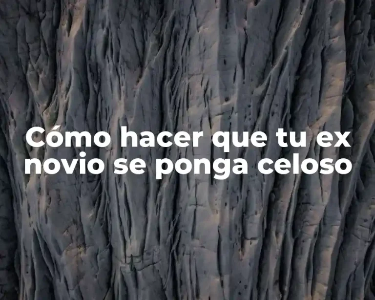 Cómo hacer que tu ex novio se ponga celoso