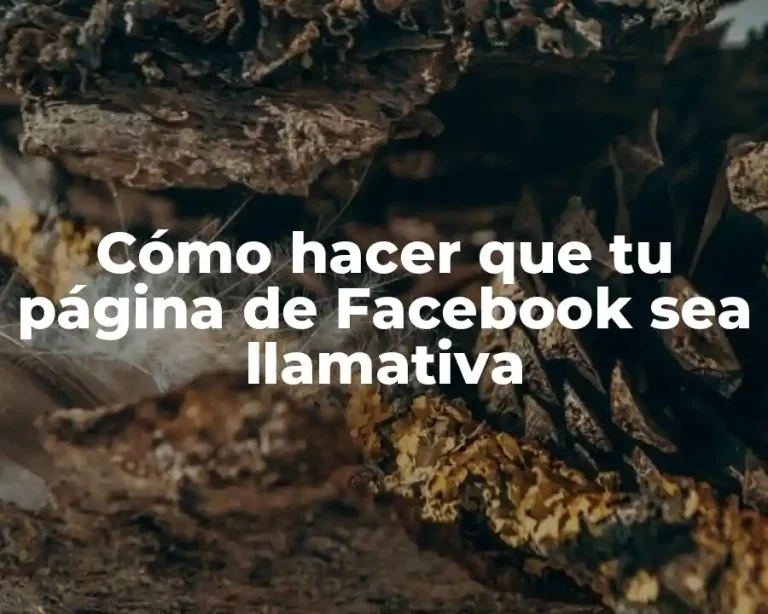 Cómo hacer que tu página de Facebook sea llamativa
