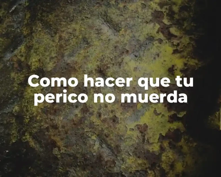 Como hacer que tu perico no muerda