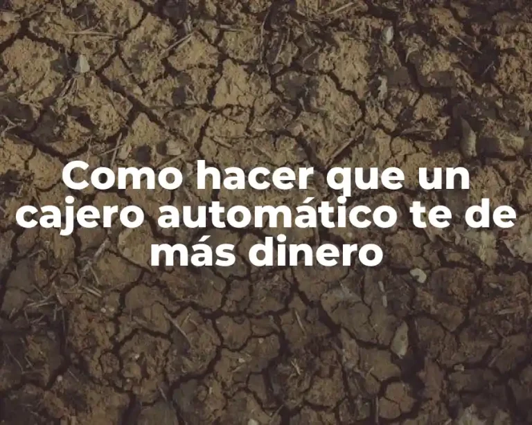 Como hacer que un cajero automático te de más dinero