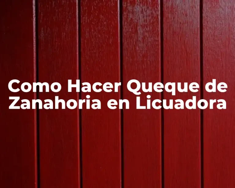 Como Hacer Queque de Zanahoria en Licuadora