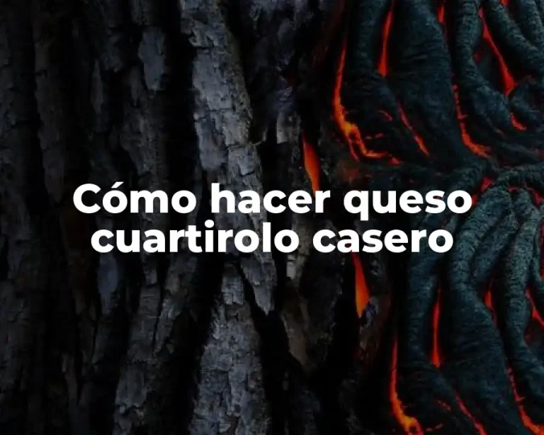 Cómo hacer queso cuartirolo casero