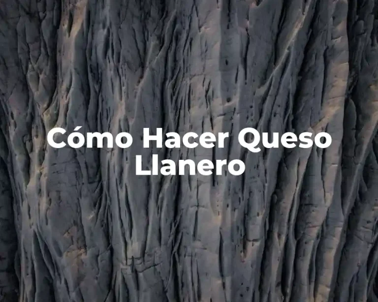 Cómo Hacer Queso Llanero
