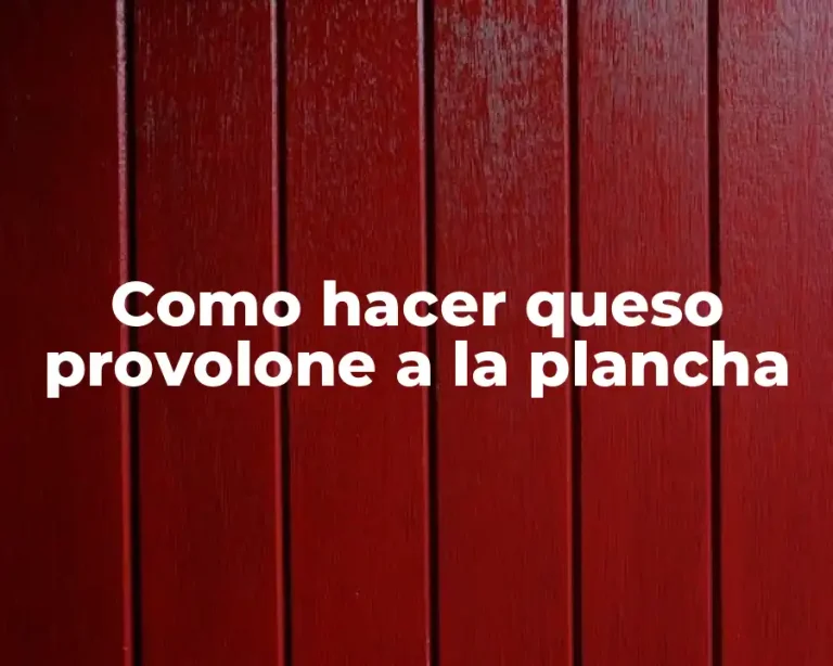 Como hacer queso provolone a la plancha