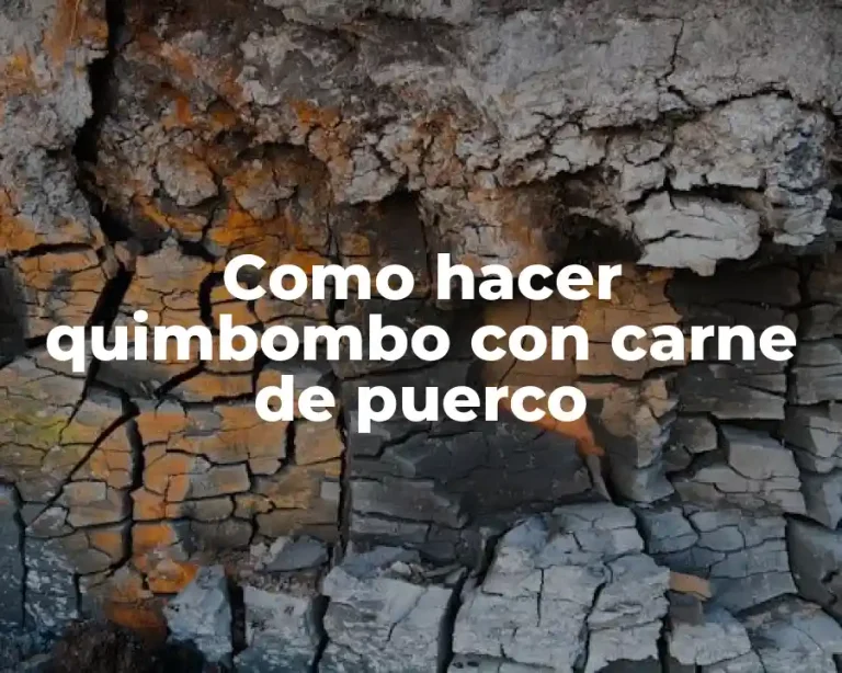 Como hacer quimbombo con carne de puerco