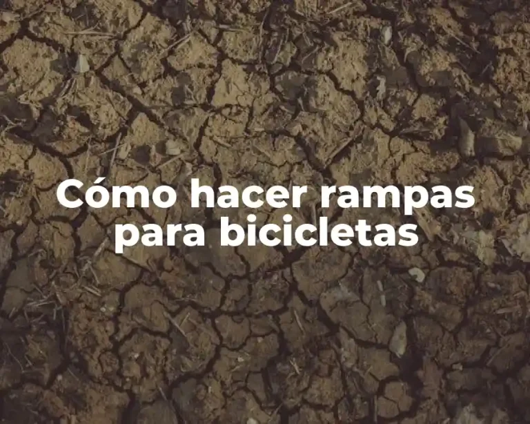 Cómo hacer rampas para bicicletas