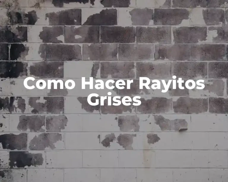Como Hacer Rayitos Grises