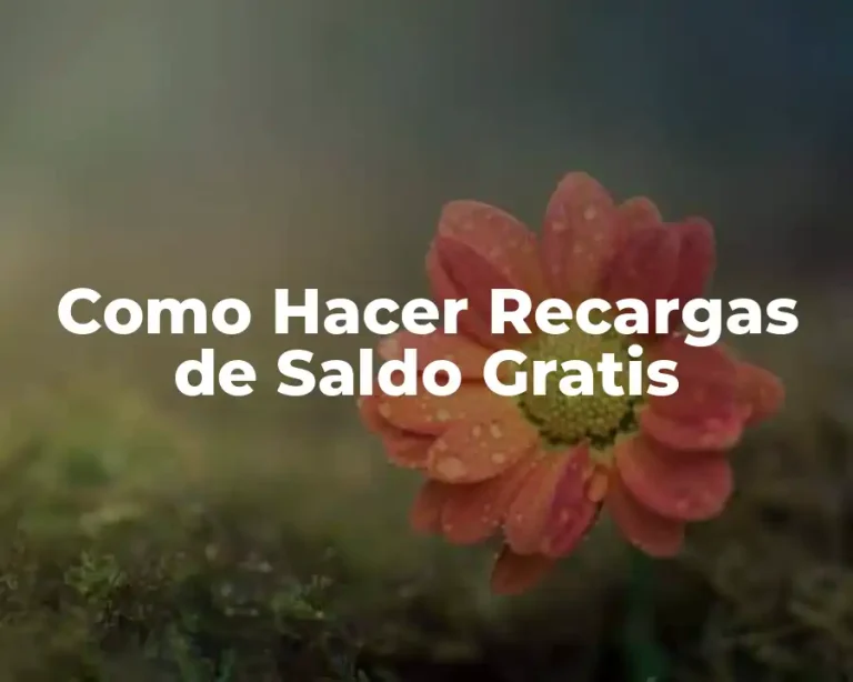 Como Hacer Recargas de Saldo Gratis