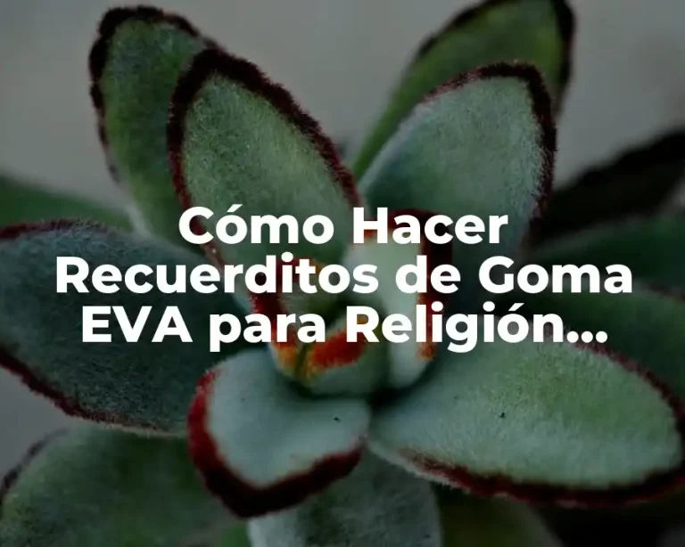 Cómo Hacer Recuerditos de Goma EVA para Religión Fáciles