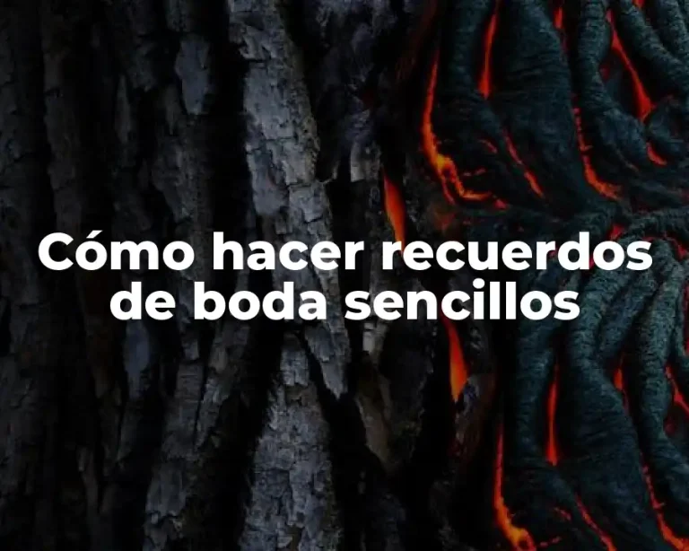 Cómo hacer recuerdos de boda sencillos