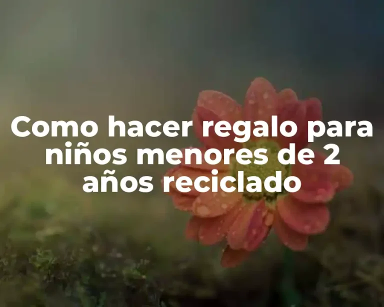 Como hacer regalo para niños menores de 2 años reciclado
