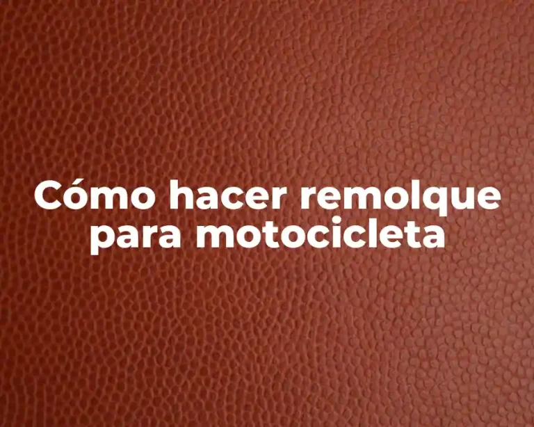 Cómo hacer remolque para motocicleta