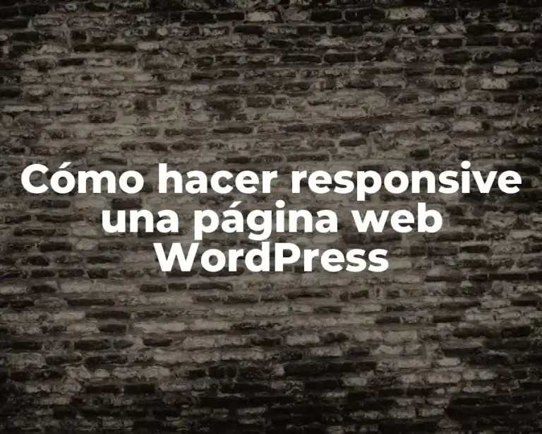 Cómo hacer responsive una página web WordPress