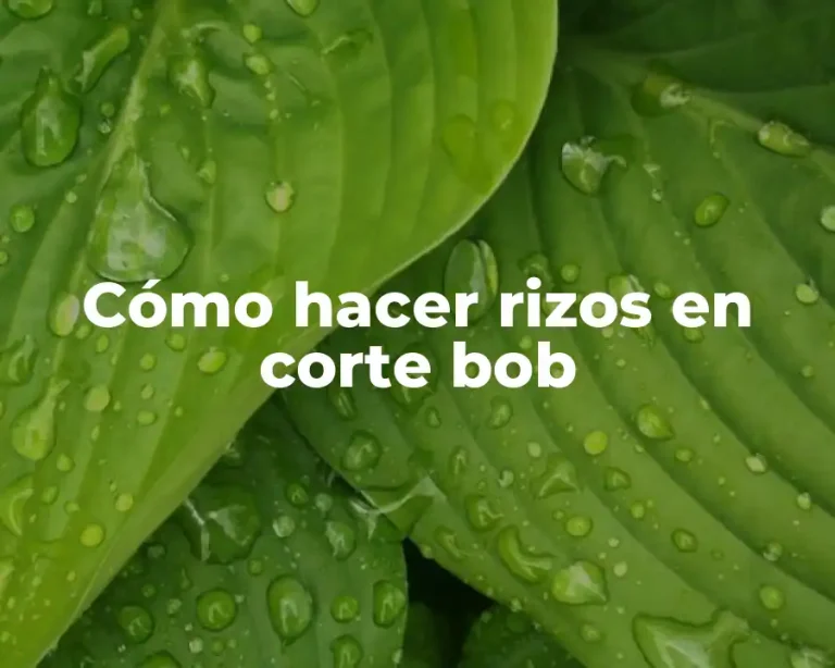 Cómo hacer rizos en corte bob